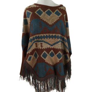 Rod's Aztec Print Poncho m